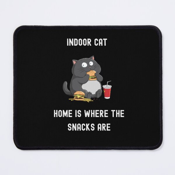 Item preview, Indoor Cat Home is Where The Snack Are Funny Gifts for Cat Lovers designed and sold by WearwolfStudio.
