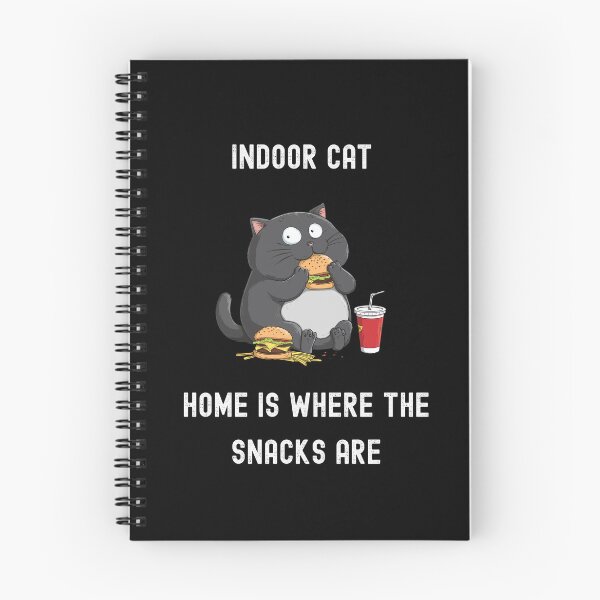 Item preview, Indoor Cat Home is Where The Snack Are Funny Gifts for Cat Lovers designed and sold by WearwolfStudio.