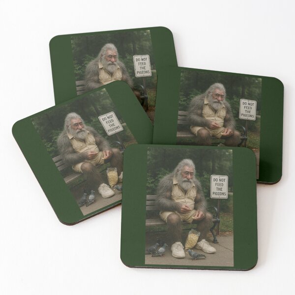 Item preview, Herbert the Senior Bigfoot Feeds the Pigeons designed and sold by Tridentulus.