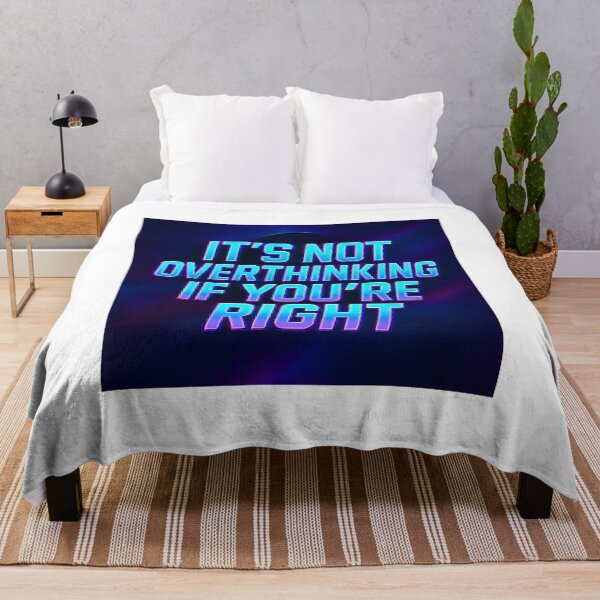 Item preview, It’s Not Overthinking If You’re Right — Y2K Vaporwave Glitch Design designed and sold by WhisperFrame.
