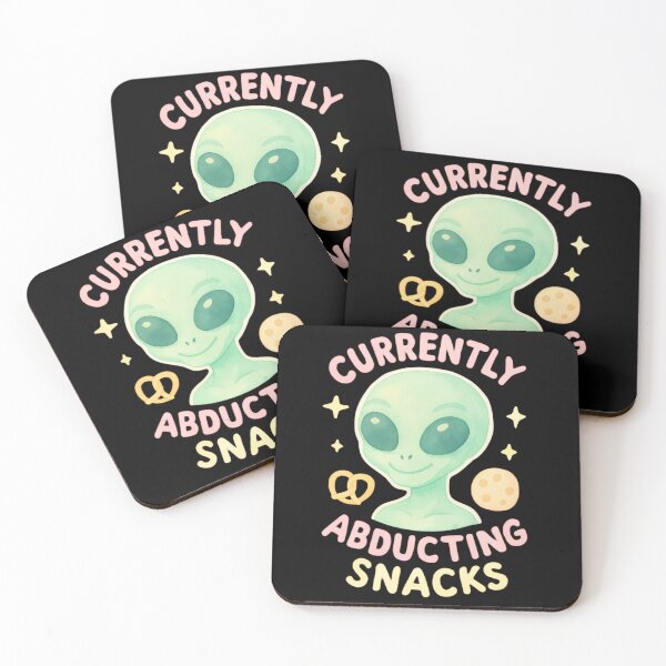 Item preview, Currently Abducting Snacks – Cute Pastel Alien Sweet and Spooky Halloween Design designed and sold by baggycatsworld.