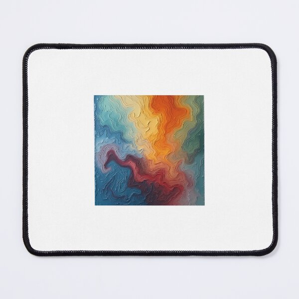 Item preview, "Topographic Glow – Layered Abstract Terrain in Color designed and sold by TheDailyPrint.