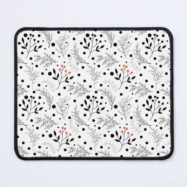 Item preview, Cozy Winter Foliage Seamless Pattern onWhite Botanical Design designed and sold by MimsTees.