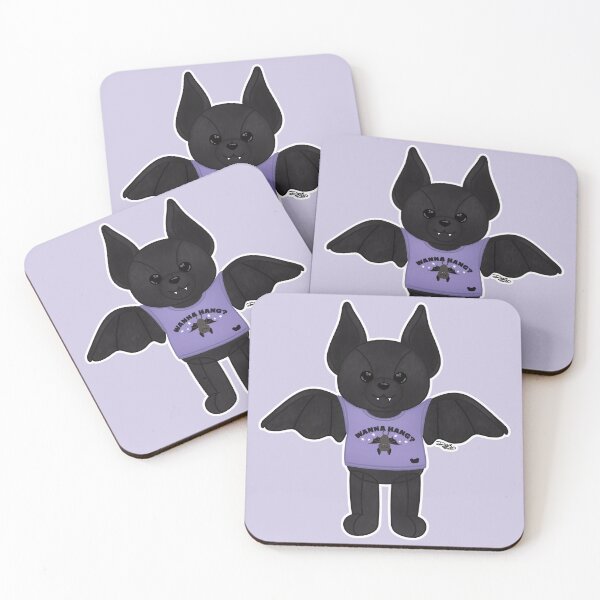 Item preview, Build A Bear Bat  w/ "Wanna Hang?" Shirt (Version 2) designed and sold by digidoodles.