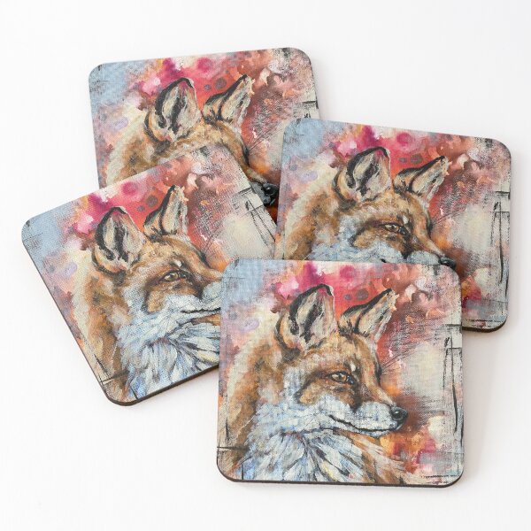 Item preview, Fox Abstract Realism Painting Art designed and sold by MidnightsMojo.
