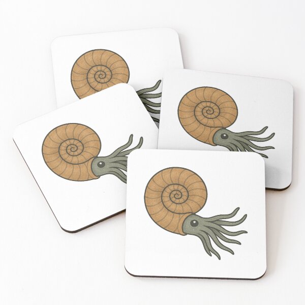 Item preview, Ammonite, Cute Prehistoric Marine Mollusk Art designed and sold by Vendeloc.