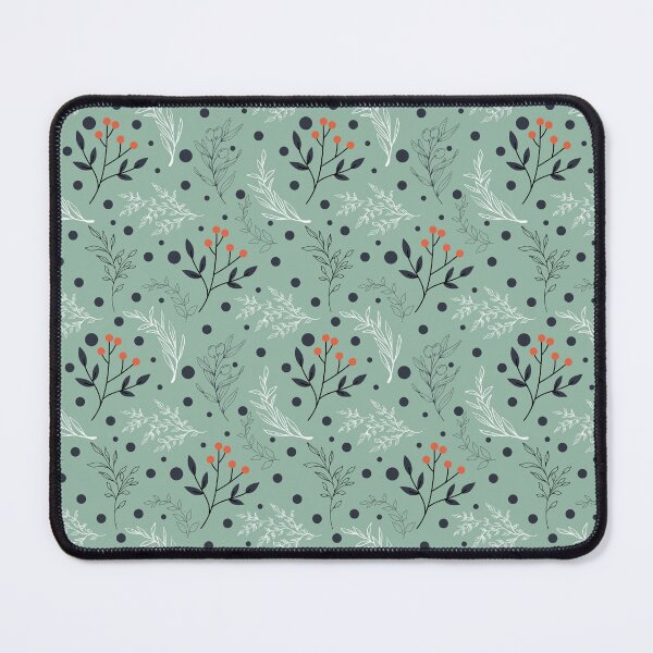 Item preview, Cozy Winter Foliage Seamless Pattern onWhite Botanical Design designed and sold by MimsTees.