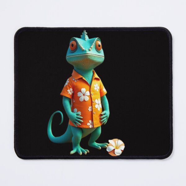 Item preview, Cool Chameleon in Hawaiian Shirt with Beach Ball designed and sold by AesthinkArt.