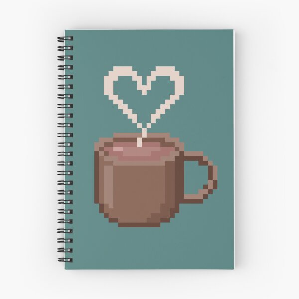 Item preview, Pixel Heart Coffee & Tea Mug - Mocha Comfort designed and sold by retro_pixel.