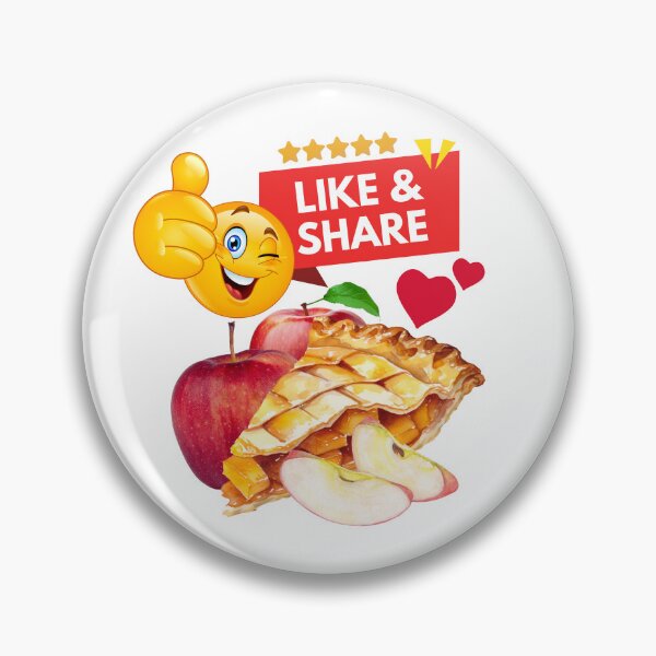 Item preview, Like and Share a Piece of Apple Pie on Social Media! designed and sold by MPC-Mince-Pies.