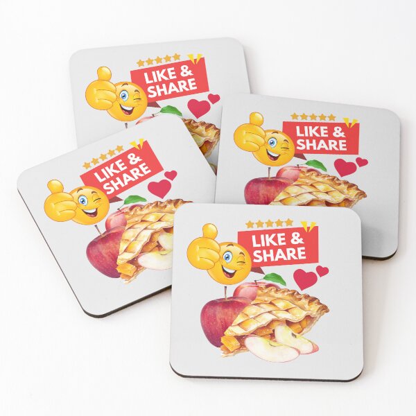 Item preview, Like and Share a Piece of Apple Pie on Social Media! designed and sold by MPC-Mince-Pies.