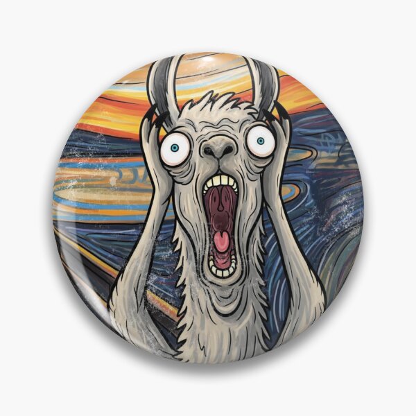 Item preview, Llama Drama – Funny Scream Parody Artwork designed and sold by Adorable Antics .