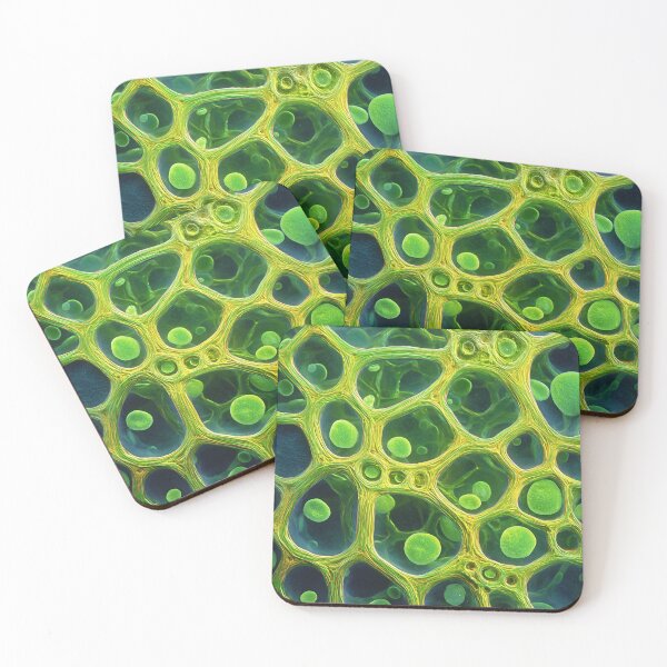 Item preview, ibrant Green Organic Cells Abstract Nature Energy Art designed and sold by EL-Lebedenko.
