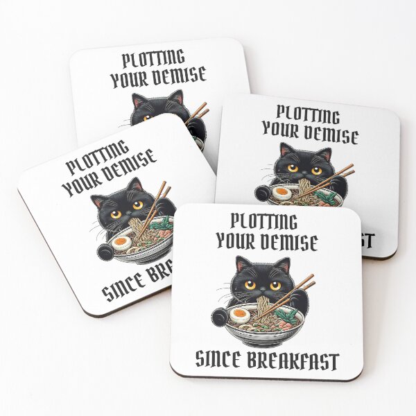 Item preview, Plotting Your Demise Since Breakfast Cat designed and sold by Viikis.