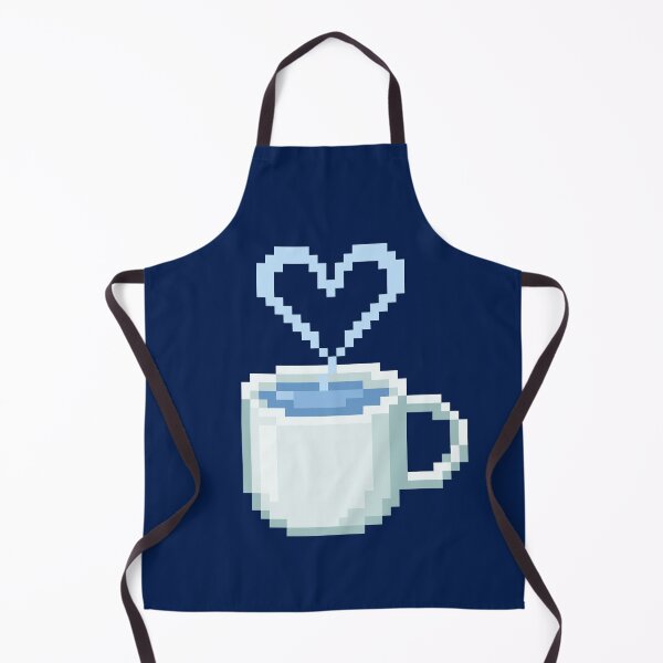 Item preview, Pixel Heart Coffee & Tea Mug - Sky Latte designed and sold by retro_pixel.