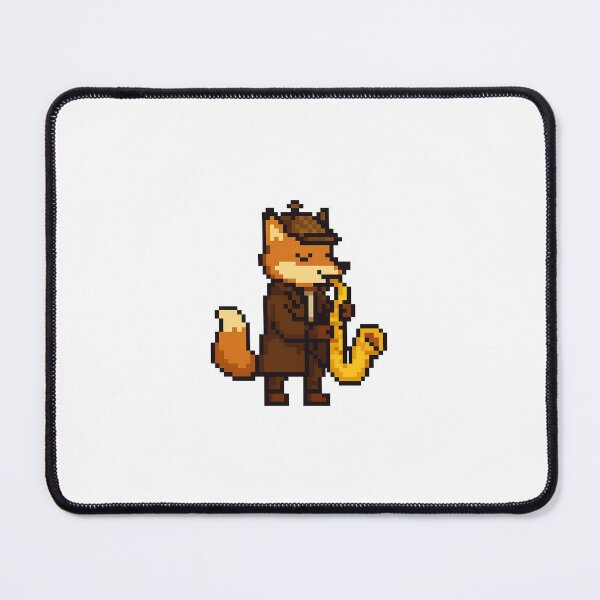 Item preview, Pixel art saxophone fox – retro jazz vibes designed and sold by Marcelware.