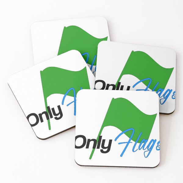 Item preview, Green only flags designed and sold by ShiftNStitch.