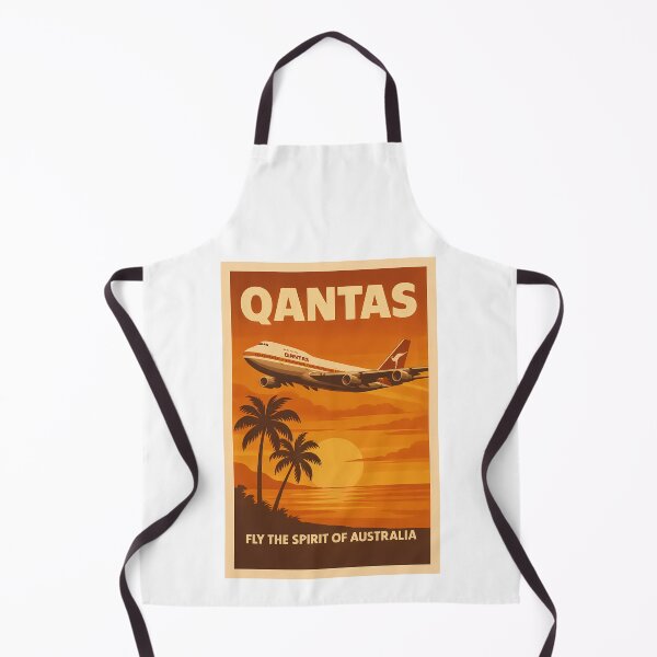 Item preview, Qantas – Fly the Spirit of Australia | Vintage 70s posters designed and sold by malero-design.