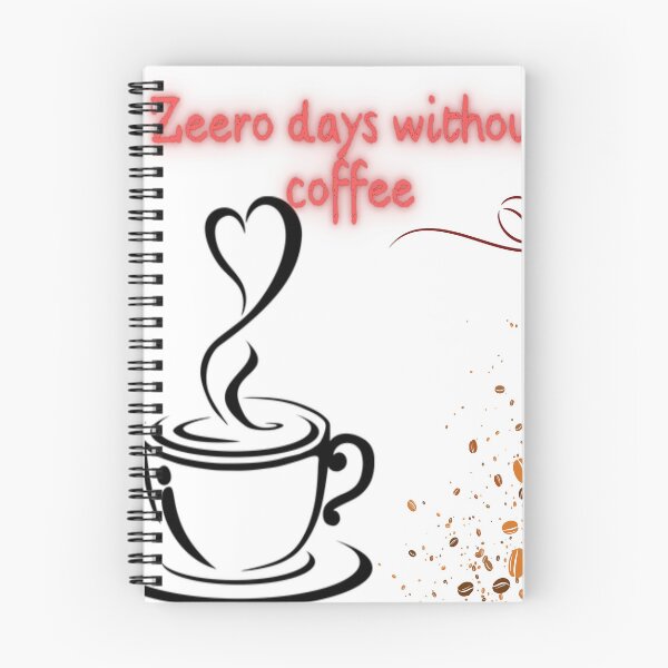 Artikelvorschau, Null Tage ohne Kaffee Typo Art entworfen und verkauft von ShumLab.