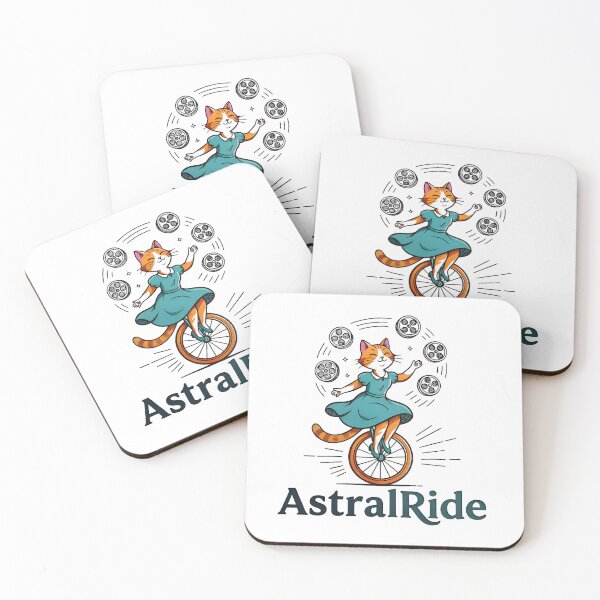 Item preview, A CAT RIDING AN UNICYCLE designed and sold by KISHNAY-FASHION.