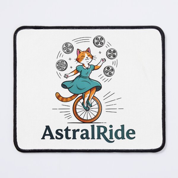 Item preview, A CAT RIDING AN UNICYCLE designed and sold by KISHNAY-FASHION.