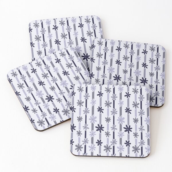 Item preview, Floral Stripes – Minimalist Flowers & Modern Stripe Art designed and sold by JVCreative.