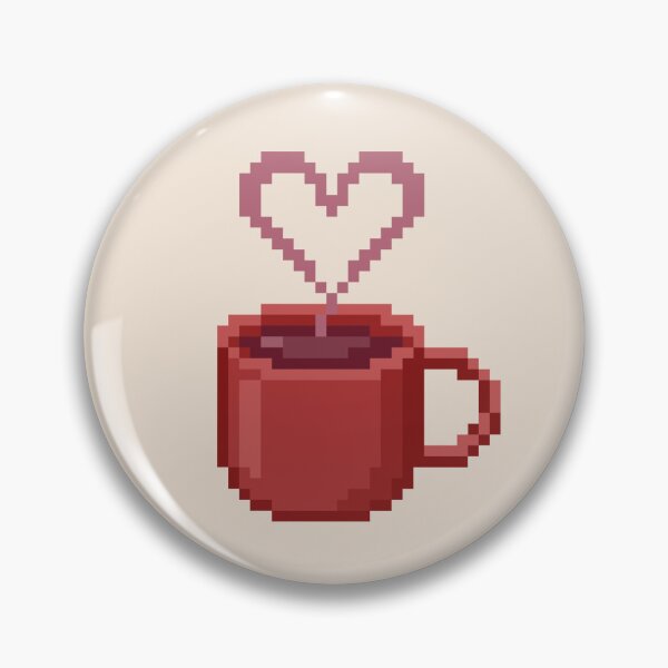 Item preview, Pixel Heart Coffee & Tea Mug - Red Romance designed and sold by retro_pixel.