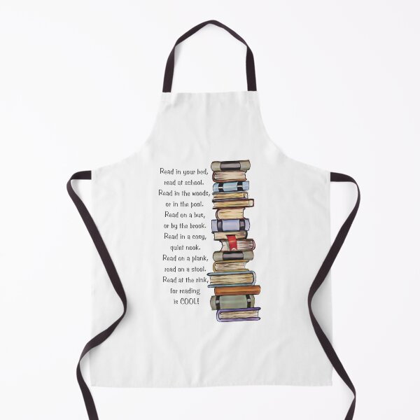 Item preview, READING is COOL, Big Stack of BOOKS, Original Poem About Reading designed and sold by JoyfulWhimsy.