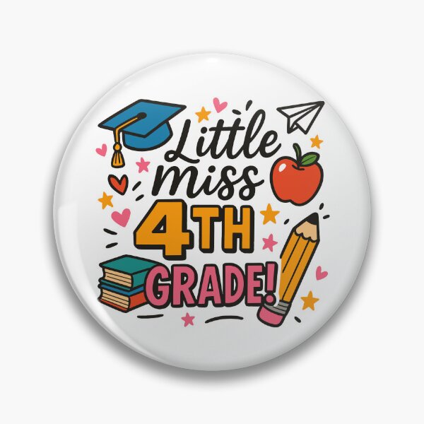 Item preview, Little Miss 4th Grade Back To School Cute Fourth Grade designed and sold by Aniversluis.