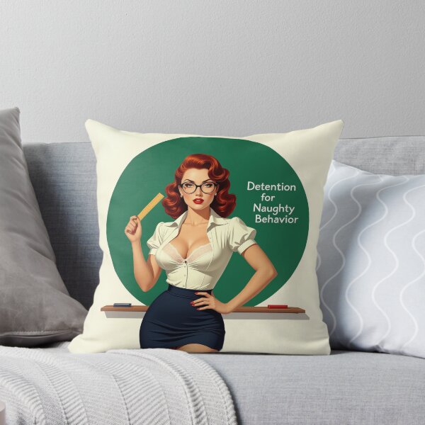 Item preview, Detention for Naughty Behavior – Retro Pinup Teacher Art designed and sold by Lightning-Lace.