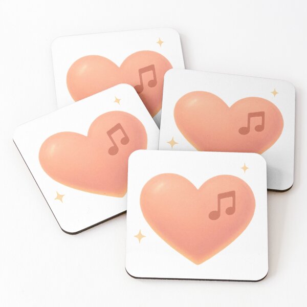 Item preview, Cute Heart with Music Note designed and sold by MelodiesHeart.