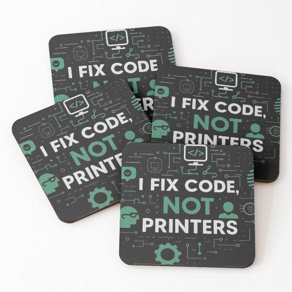 Item preview, I Fix Code Not Printers – Funny Programmer T-Shirt for Developers designed and sold by Gold Turtle  Lina.