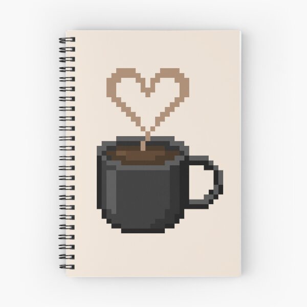 Item preview, Pixel Heart Coffee & Tea Mug - Midnight Roast designed and sold by retro_pixel.