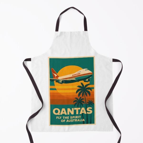 Item preview, Qantas – Fly the Spirit of Australia | Vintage 70s Poster (Teal Edition) designed and sold by malero-design.