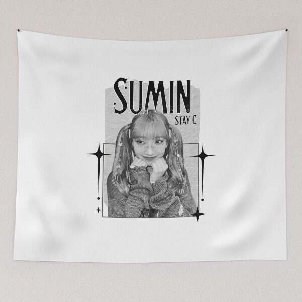 Item preview, STAYC Sumin Kpop Girl group Scrapbook Collage Cozy Y2K Vintage Design designed and sold by HELL0WBELLO.