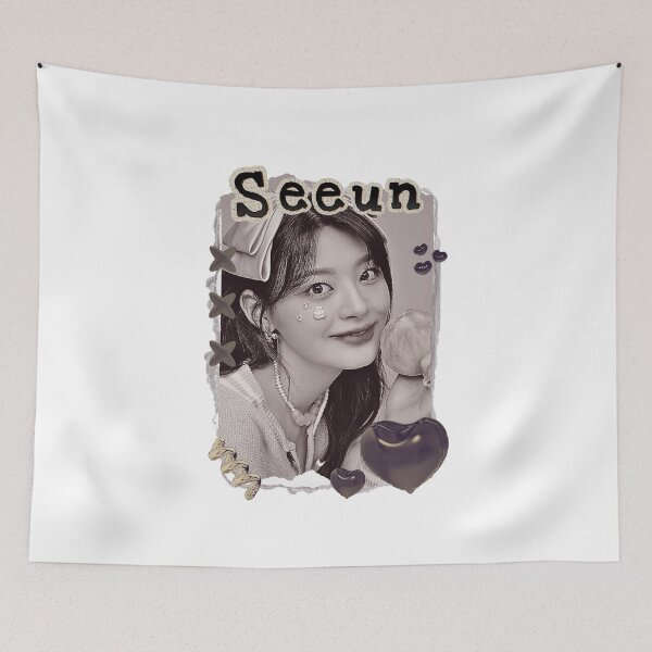 Item preview, STAYC Seeun Kpop Girl group Scrapbook Collage Cozy Y2K Vintage Design designed and sold by HELL0WBELLO.