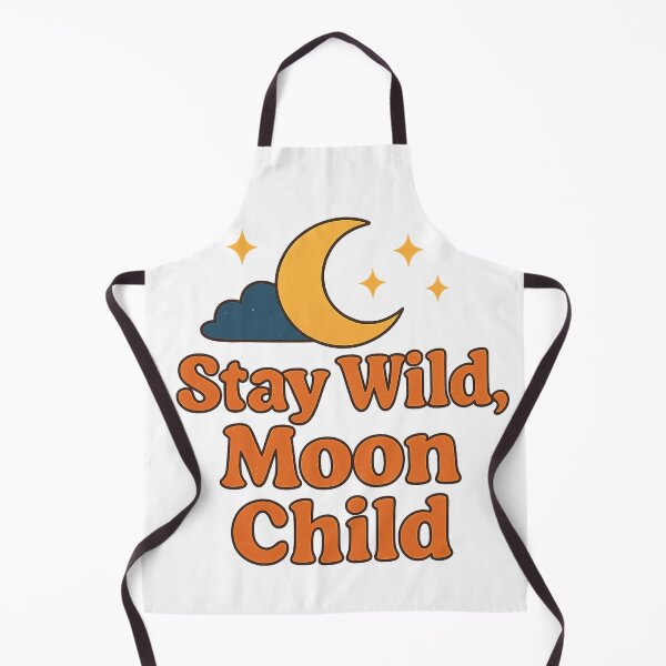 Aperçu de l'œuvre Stay Wild, Moon Child – Boho Cosmic Typography Design créée et vendue par RouniBoutique.