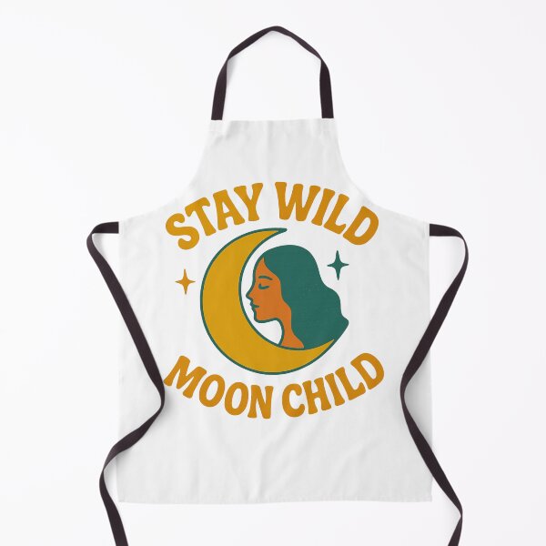 Aperçu de l'œuvre Stay Wild, Moon Child – Mystical Boho Moon Art créée et vendue par RouniBoutique.