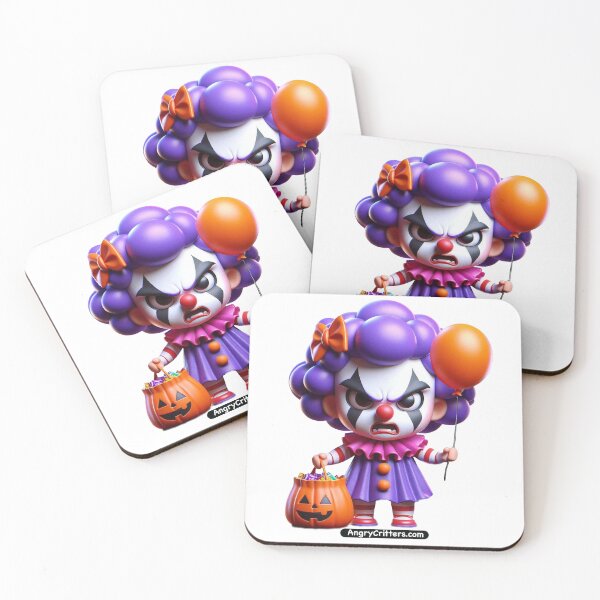 Item preview, Angry Halloween Clown in Purple designed and sold by Angry Critters.