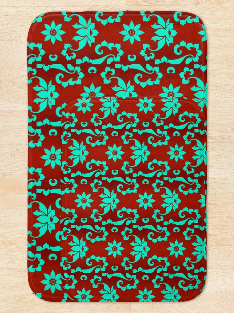 Thumbnail 5 of 6, Bath Mat, Fall Pattern 40 designed and sold by RivehArt.