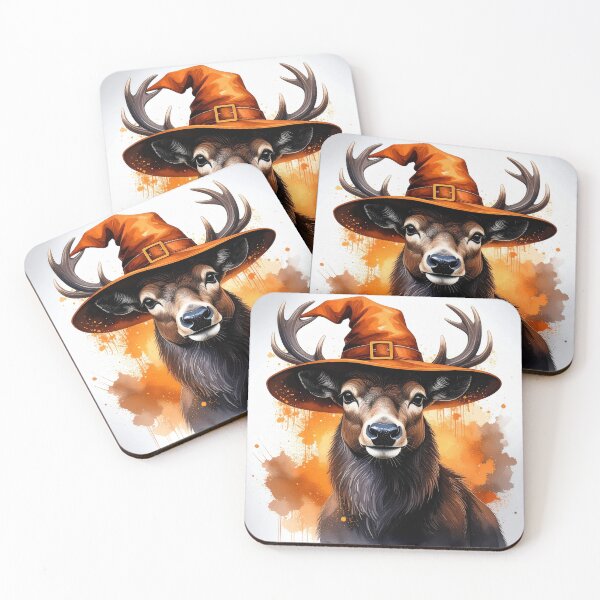 Item preview, Woodlandcore Witchy Stag Halloween Cottagecore Spooky Season Deer designed and sold by Englandbear.