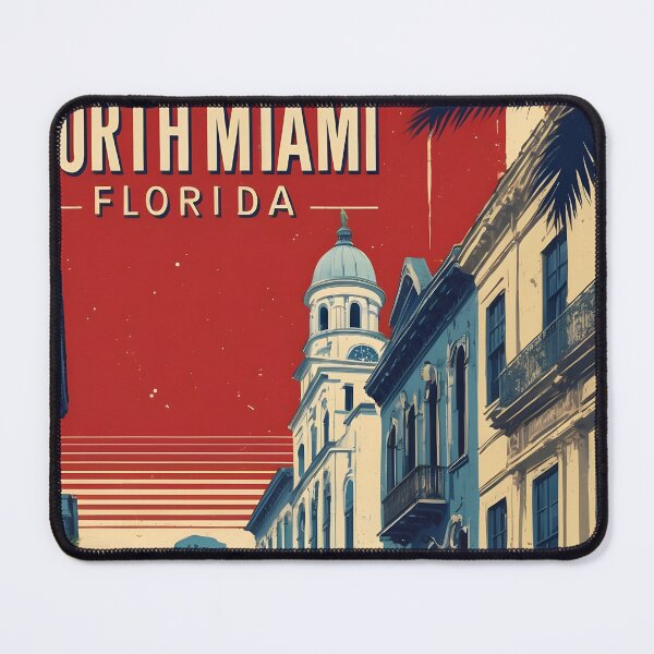 Item preview, North Miami Florida 1950s USA Vintage Travel Tourism designed and sold by TravelersGems.