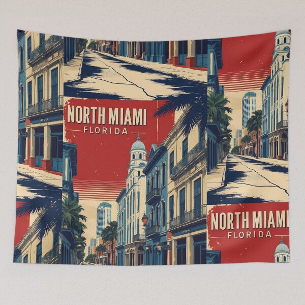 Item preview, North Miami Florida 1950s USA Vintage Travel Tourism designed and sold by TravelersGems.