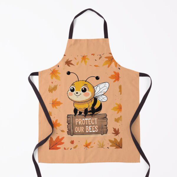 Item preview, Protect Our Bees – Cute Autumn Bumblebee Illustration designed and sold by Mintiko2.