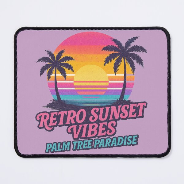 Item preview,  vintage Tropical Sunset Synthwave Beach Chill Art designed and sold by freackly.