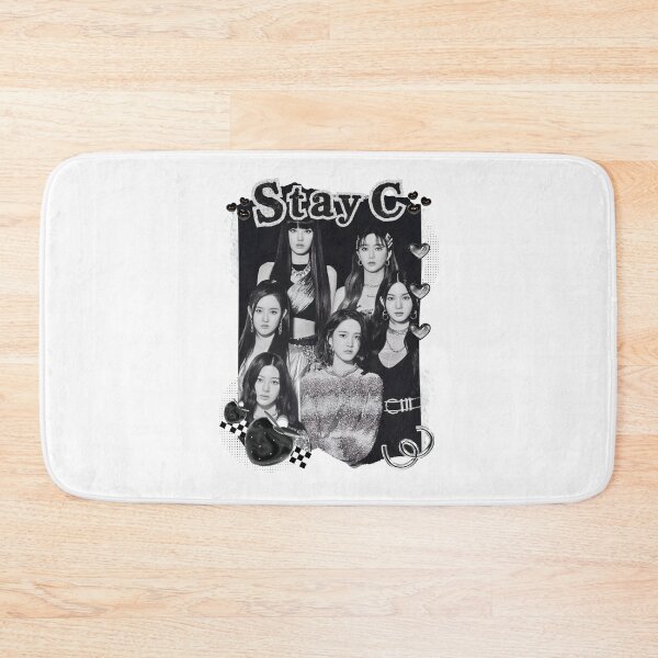 Item preview, Stay C Kpop Girl Group Black and White Collage Design designed and sold by AJUNICE STUDIO.
