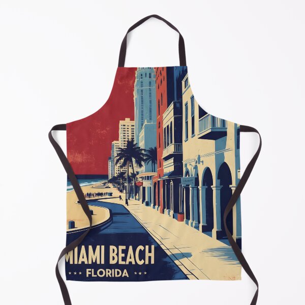 Item preview, Miami Beach Florida 1950s USA Vintage Travel Tourism designed and sold by TravelersGems.