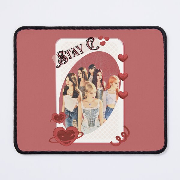 Item preview, Stay C Kpop Girl Group Card Red Aesthetic Collage Design designed and sold by AJUNICE STUDIO.
