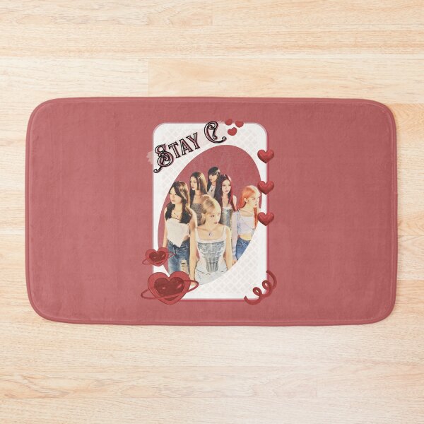 Item preview, Stay C Kpop Girl Group Card Red Aesthetic Collage Design designed and sold by AJUNICE STUDIO.