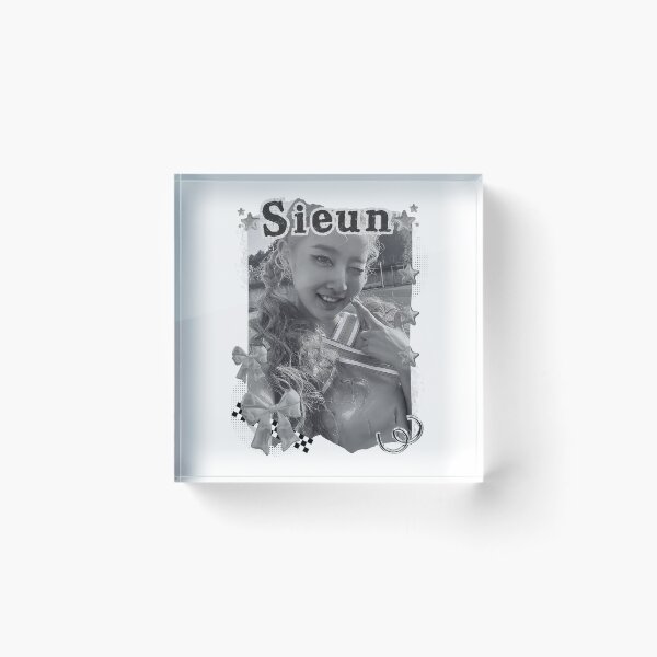 Item preview, Stay C Sieun Kpop Girl Group Black and White Collage Design designed and sold by AJUNICE STUDIO.